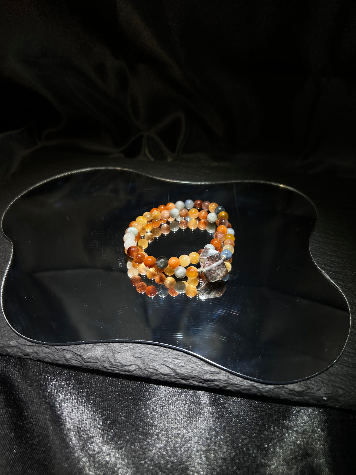 2-Ring Rabbit Hair & Phantom Bracelet – worn and styled