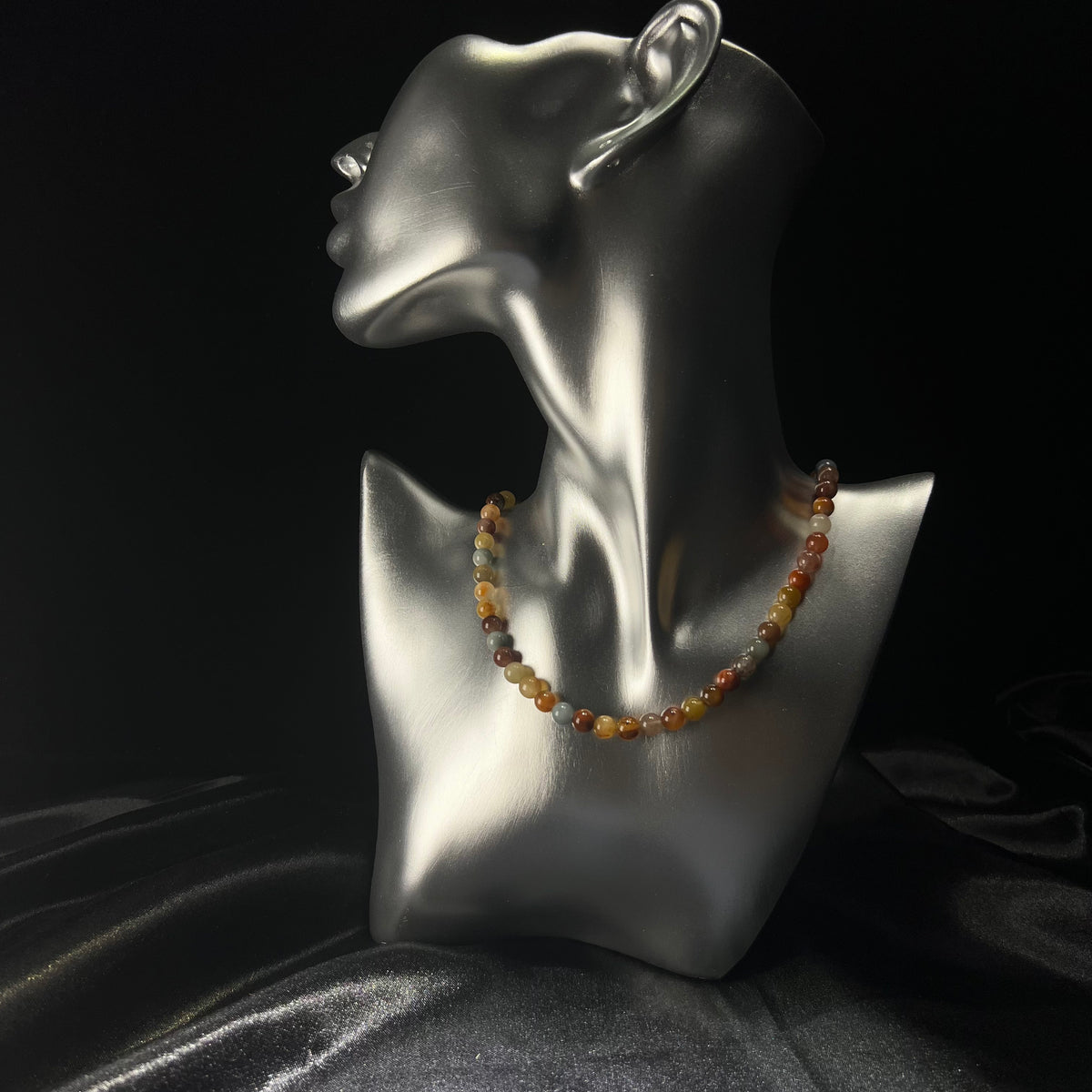 Mini Rainbow Rabbit Hair Crystal Necklace – Sterling Silver