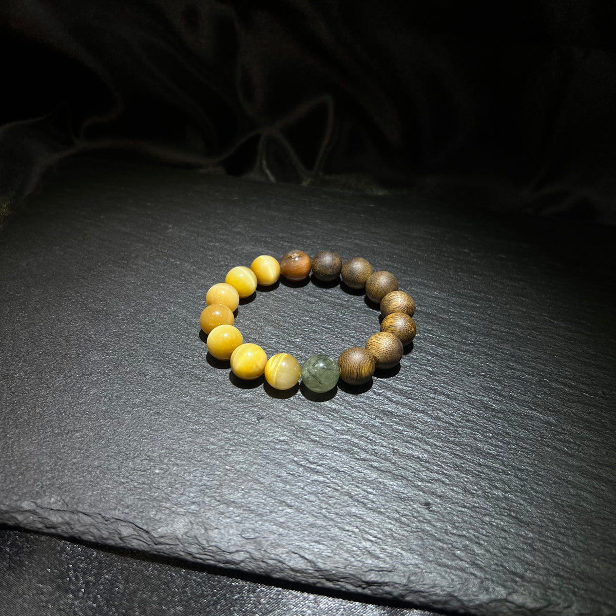 Golden Tiger Eye & Rabbit Hair Bracelet – natural crystal jewelry by Joyseven