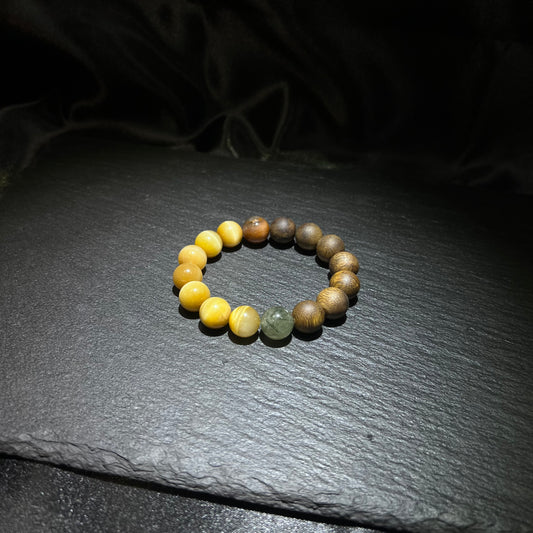 Golden Tiger Eye & Rabbit Hair Bracelet – natural crystal jewelry by Joyseven