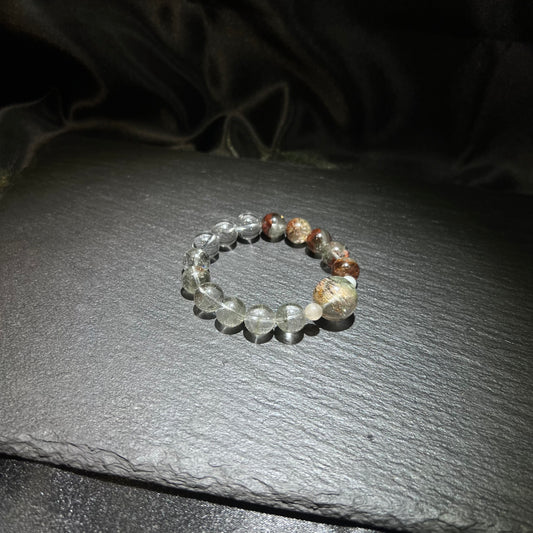 Red Phantom Bracelet – natural crystal jewelry by Joyseven