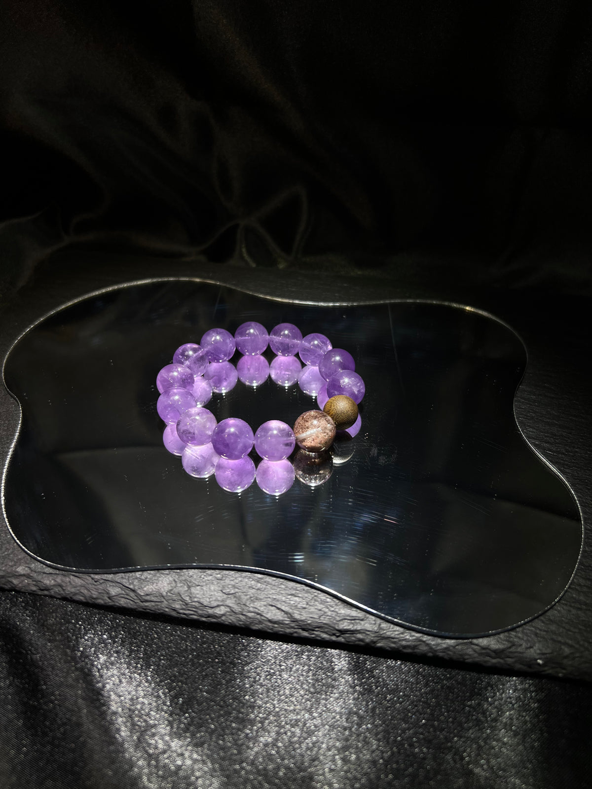 Amethyst & Colorful Phantom Bracelet – worn and styled