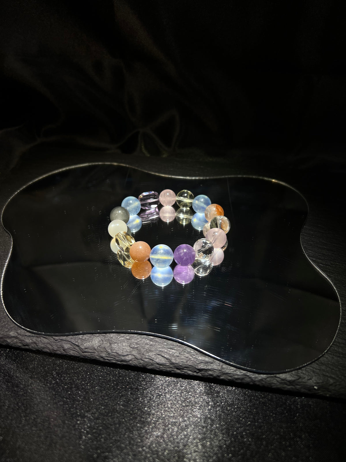 Amethyst & Aquamarine Bracelet – worn and styled