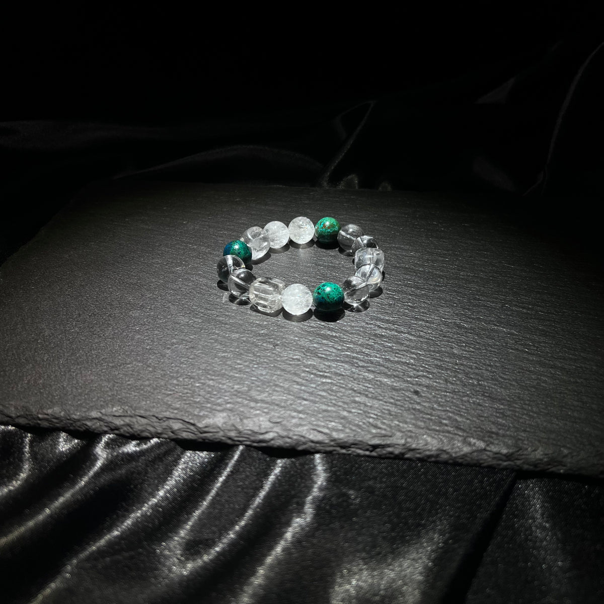 Phoenix Stone & White Quartz Bracelet – natural crystal jewelry by Joyseven
