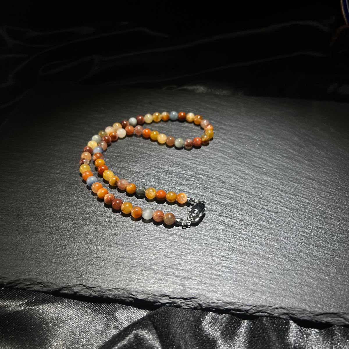 Mini Rainbow Rabbit Hair Crystal Necklace – Sterling Silver