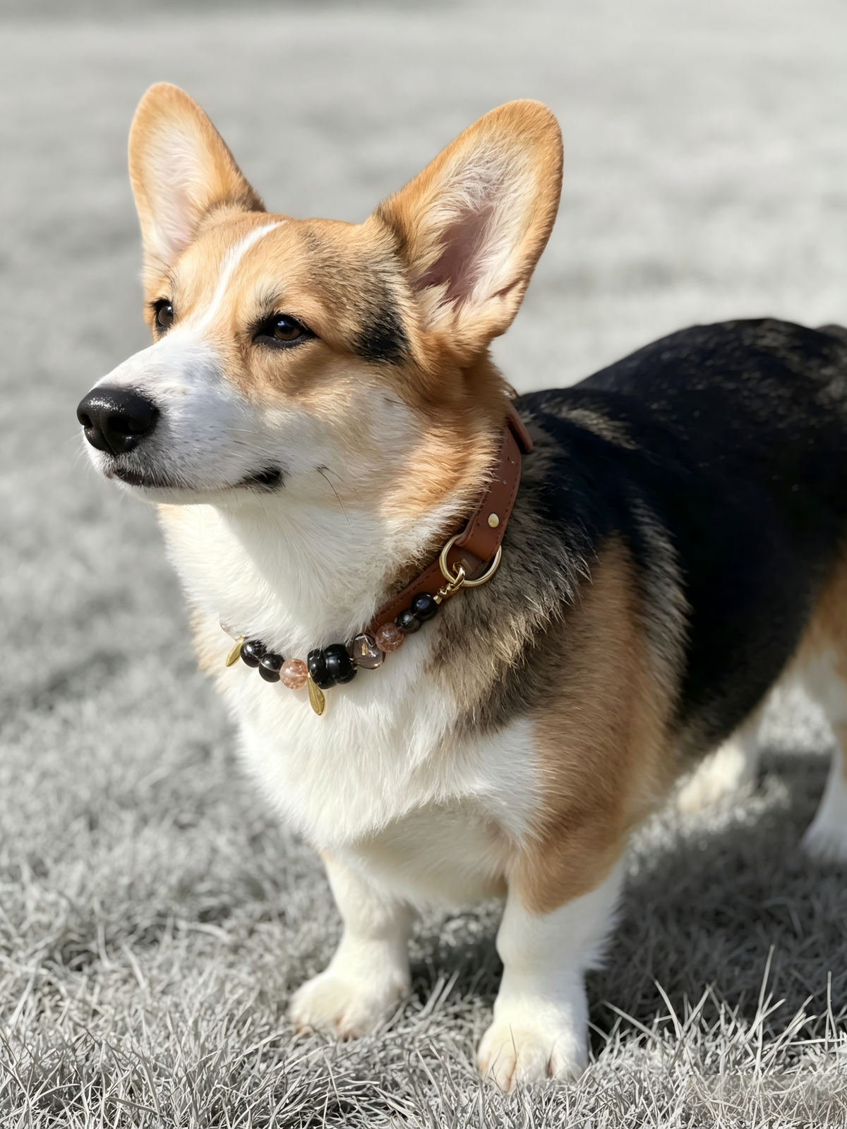 Black Gold Crystal Dog Collar – natural crystal jewelry by Joyseven